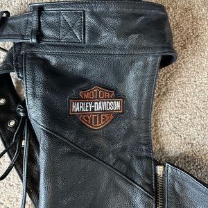 Harley Davidson Leather chaps. Large